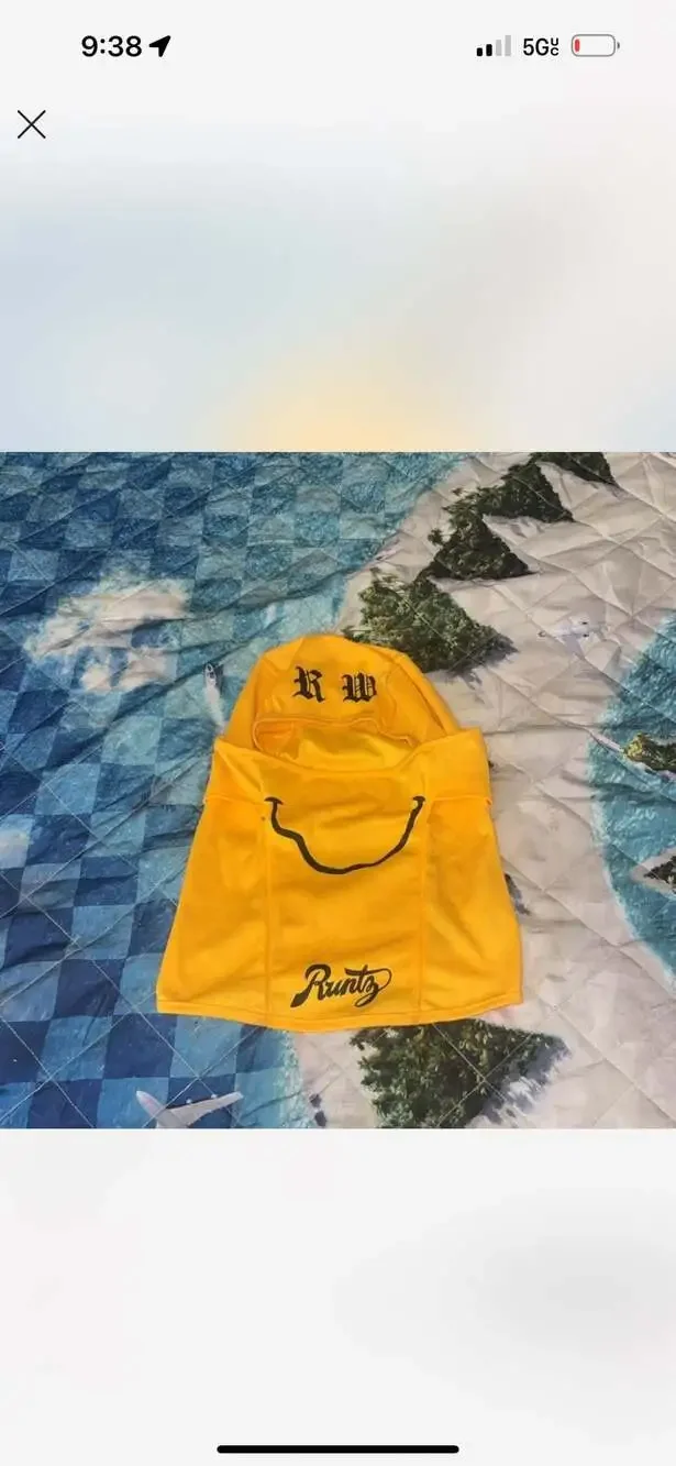 Runtz Yellow Mesh Balaclava Ski Mask